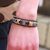 Classic Genuine Leather Bracelet Bracelets Handmade Gift for Cool Boys QNW216475