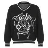 Winter Knitted Jumper Fashion Loose Knitwear Sweater Sweaters XY70545W01I