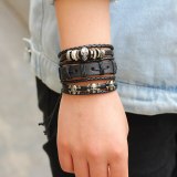 Geniune Leather Woven String Bracelet Bracelets QNW404556