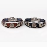 Anchor Leather Bracelet Bangles Fashion Alloy Metal Bracelets QNW223142