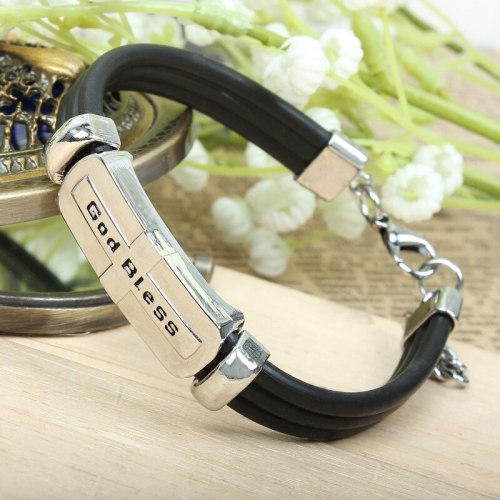 Classic Leather Braided Bracelet Bracelets QNW605667