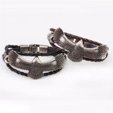 Genuine Leather Wrap Animal Hawk Bracelet Bracelets QNW216374