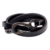 Fashion Simple Metal Hook Leather Bracelet Bracelets QNW2239410