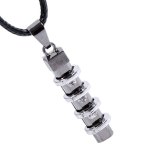 Meetcute Valentines Day Cylindrical Male And Female Couple Necklaces QNN301021
