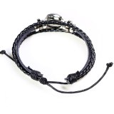 Twelve Constellations PU Leather Wristbands Zodiac Bracelets QNW248798