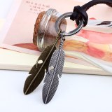 Vintage Sweater Chain Men's Unisex Feather Necklaces QNN106879