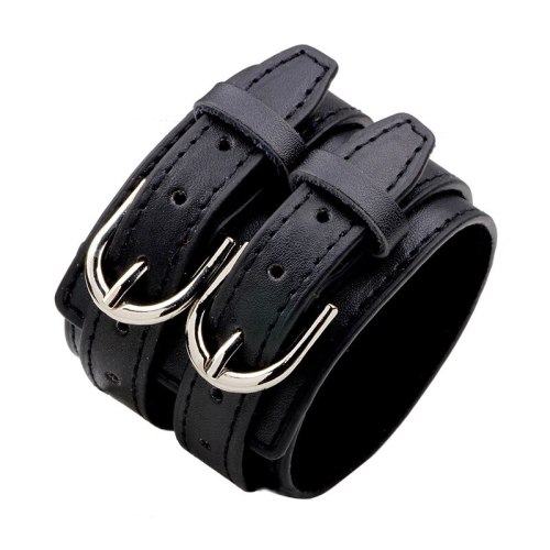 Double Belt Leather Wrist Friendship Big Wide Bracelet Bracelets QNW230011
