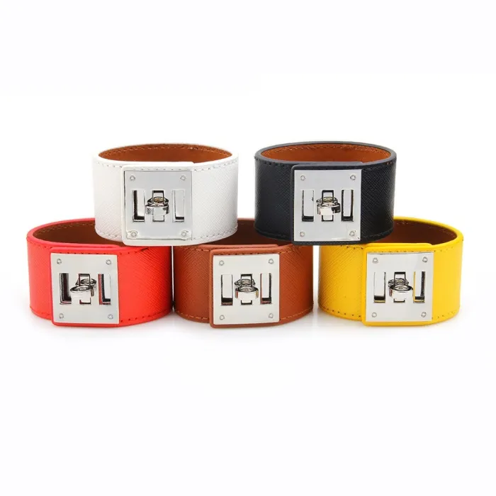 Punk Wide Leather Cuff Bracelet Bracelets QNW248697