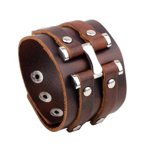 Fashion Punk Leather  Men Bracelet Bracelets QNW220718