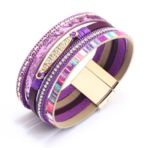 Alloy Magnetic Buckle Women's Leisure Sports Bracelet Bracelets QNW2519210
