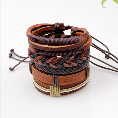 Genuine Leather Bracelet Wrap Bracelets QNW404455
