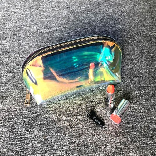Laser Cosmetic Bag Women Makeup Case PVC Transparent Bags 01
