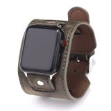 Brown Leather Strap For Apple Watch Bracelet Bracelets QNW263546