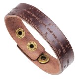 Vintage Adjustable Ruler Leather Bracelets QNW250415