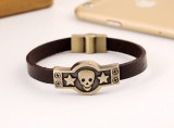 Punk Rock Skull Star Charm Cross Bracelet Bracelets QNW900415