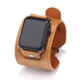 Brown Leather Strap For Apple Watch Bracelet Bracelets QNW263546