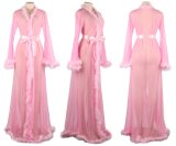 Sexy Gown Female Transparent Dress Dresses L100516