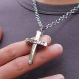 New Men's Cross Necklace Christian Jewelry Jesus Cross Retro Necklaces QNN702435