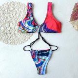 Sexy Print One Piece Swimsuit Swimsuits 897384