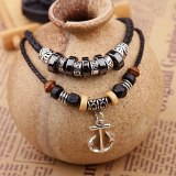 Antique Ethnic Beaded Leather String Necklaces QNN202031