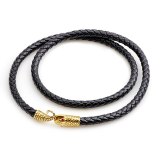 Classic Punk Stainless Steel Snake Head Leather Bracelet  Bracelets QNW2429310