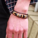 Druzy Punk Style Metal Button Wrap Bracelet Bracelets QNW218798