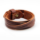 Fashionable Cross Leather Bracelet Bracelets QNW236576