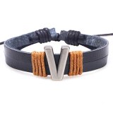 26 Letters Leather Bracelets Lucky Bracelets QNW107889