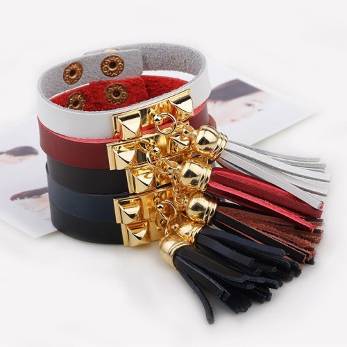 Leather Tassel Bracelet Bracelets QNW810112
