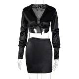 High Waist Skirt Party Clubwear Bodysuit Bodysuits S98118495A