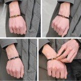 Natural Stone Bead Bracelet Leather Bracelets QNW245061