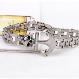 Unisex Mens Jewelry Drip Skull Head Wristband Bracelets QNW613344