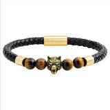Natural Stone Bead Bracelet Leather Bracelets QNW245061
