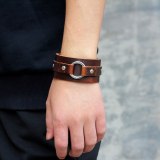 Strap Double Wide Wrap Leather Bracelet Bracelets QNW236778