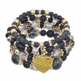 Bohemian Folk Crystal Candy Beaded Ladies Multi-Layer Bracelet Bracelets B153243