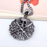 Hot Sale Shining Silver Color Alloy Caribbean Pirate Sword Necklaces QNN503243