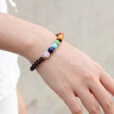 Colorful Beaded Purple Stone Bracelets QNW235263