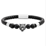 Natural Stone Bead Bracelet Leather Bracelets QNW245061