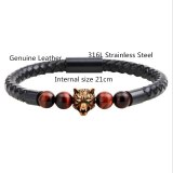 Natural Stone Bead Bracelet Leather Bracelets QNW245061