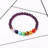Colorful Beaded Purple Stone Bracelets QNW235263