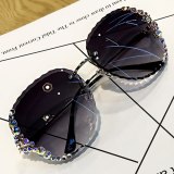 Summer New Women's Sunglasses Fashion Rhinestone Sunshade 6690101