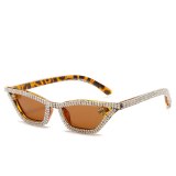 Women Vinatge Rhinestone Sunglasses 11258596