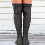 Winter Cable Knit Over knee Long Boot Thigh-High Warm Socks FB8W25061D