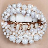 New Style Dental Grills Septum Metal Fake Septum Trendy Gold Tooth Sockets BESYT02536