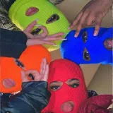Outdoor Ski Cycling Full Hat Hats 3 Holes Z131223