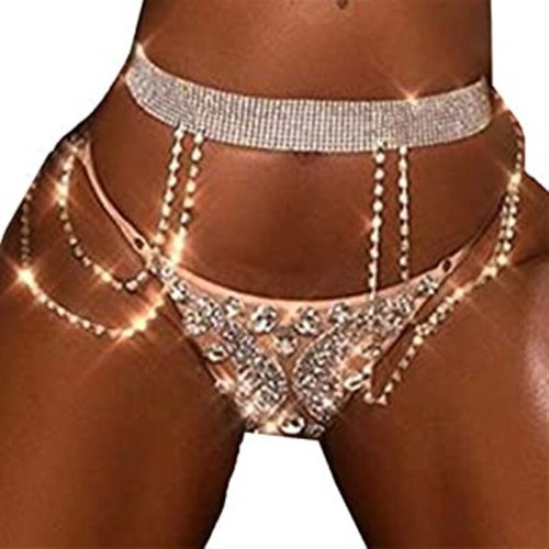Sexy Party Club Rhinestone Belly Chains Tassel Waist Chains fb1990101