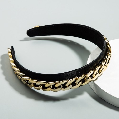 Hoop Chain Decoration Wide Side Simple Fashion Ins Headbands FG349510