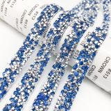Glitter Rhinestone Chain Tape Trim Resin Crystal Decoration DIY Belt JT-336576