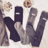 Long Boot Knit Thigh-High Over Knee Warm Socks FB8W25263D