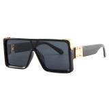 Vintage Black White Square Sunglasses Hip Hop Shades Z125869
